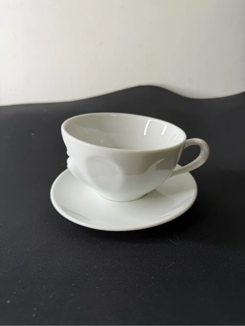 FIFTYEIGHT PRODUCTS COFFEE CUP WITH SAUCER, TASTY FACE